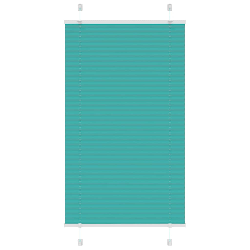 vidaXL Store plissé vert essence 80x100 cm largeur du tissu 79,4 cm polyester