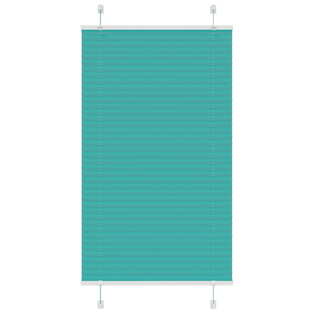 vidaXL Plissee Petrolgrün 80x150 cm Stoffbreite 79,4 cm Polyester