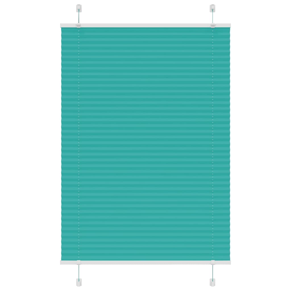 vidaXL Plissee Petrolgrün 90x150 cm Stoffbreite 89,4 cm Polyester