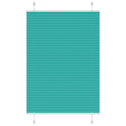 vidaXL Plissee Petrolgrün 90x150 cm Stoffbreite 89,4 cm Polyester