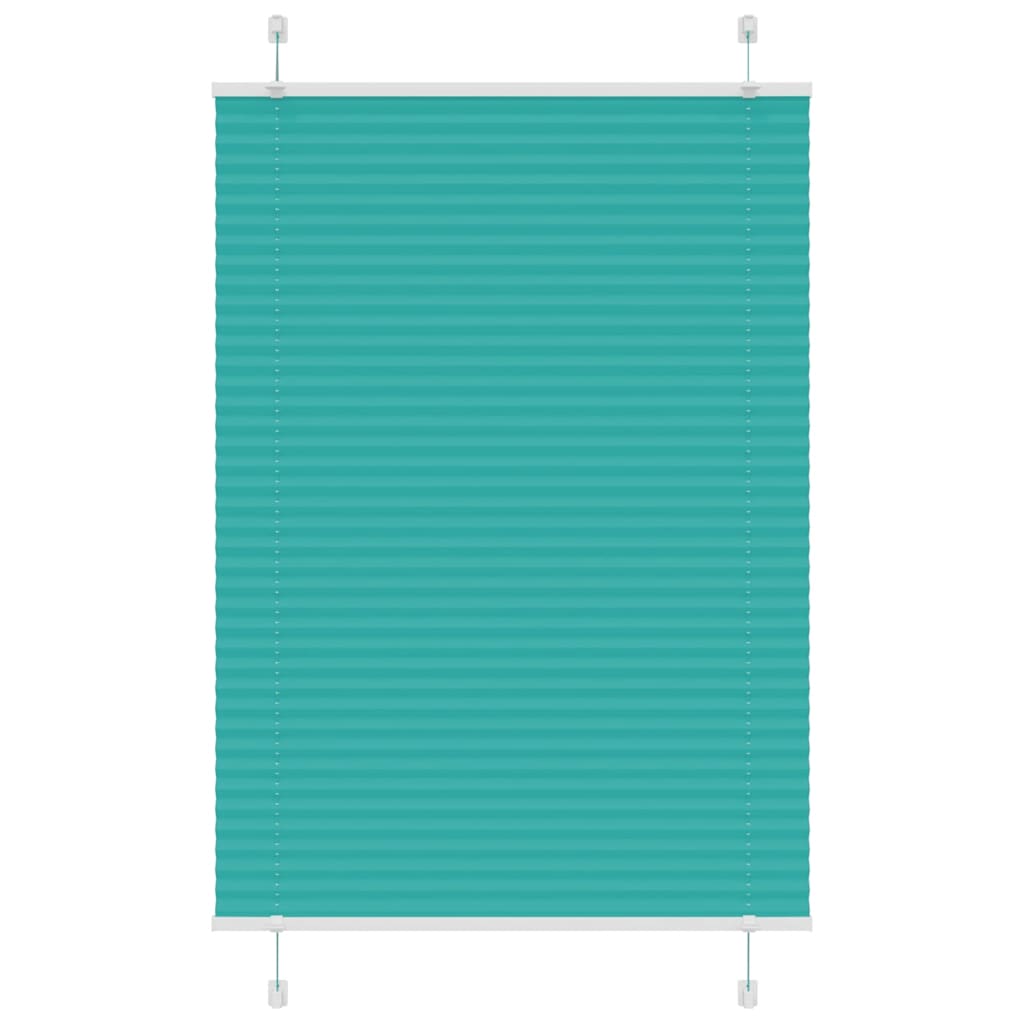 vidaXL Plissee Petrolgrün 95x150 cm Stoffbreite 94,4 cm Polyester