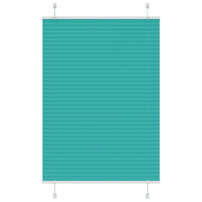 vidaXL Plissee Petrolgrün 95x150 cm Stoffbreite 94,4 cm Polyester