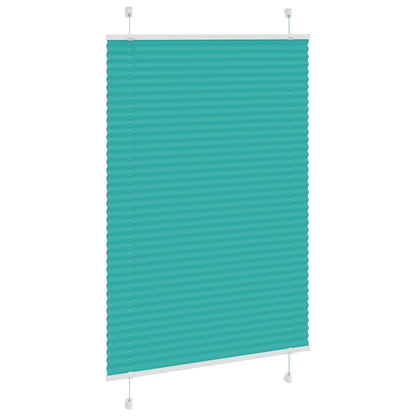 vidaXL Plissee Petrolgrün 100x150 cm Stoffbreite 99,4 cm Polyester