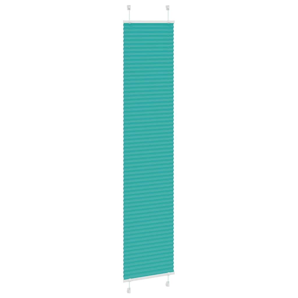 vidaXL Plissee Petrolgrün 40x200 cm Stoffbreite 39,4 cm Polyester