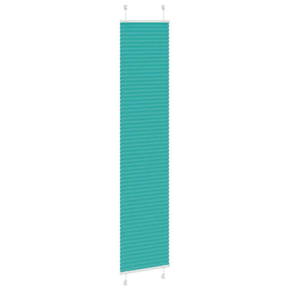 vidaXL Plissee Petrolgrün 40x200 cm Stoffbreite 39,4 cm Polyester