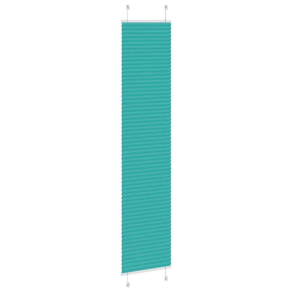 vidaXL Plissee Petrolgrün 45x200 cm Stoffbreite 44,4 cm Polyester