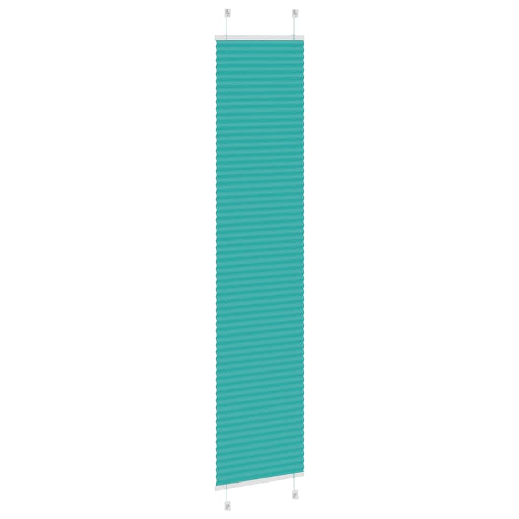 vidaXL Plissee Petrolgrün 50x200 cm Stoffbreite 49,4 cm Polyester