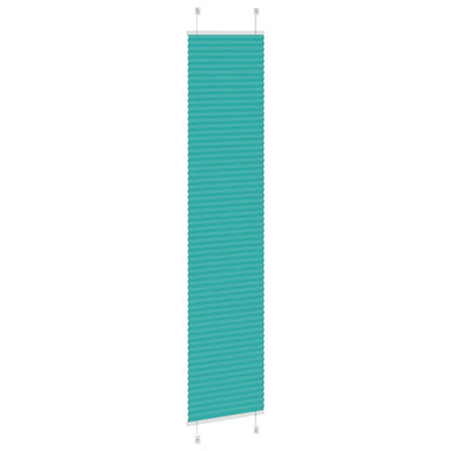 vidaXL Plissee Petrolgrün 50x200 cm Stoffbreite 49,4 cm Polyester
