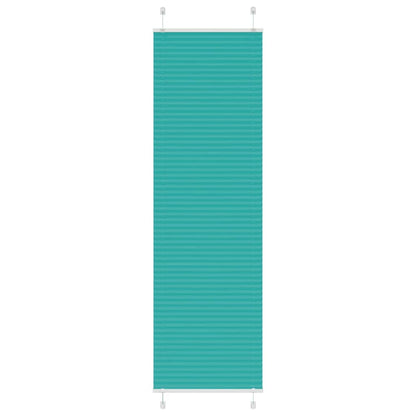 vidaXL Plissee Petrolgrün 55x200 cm Stoffbreite 54,4 cm Polyester