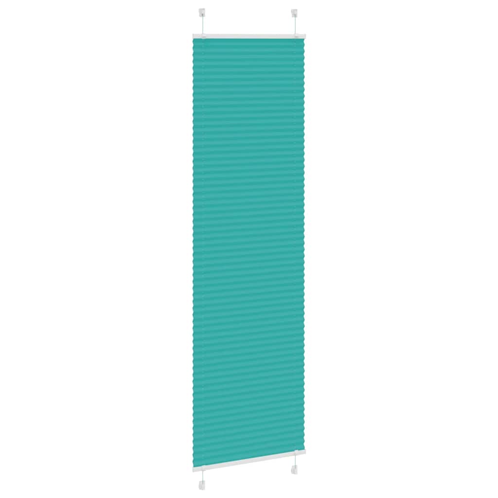 vidaXL Plissee Petrolgrün 55x200 cm Stoffbreite 54,4 cm Polyester