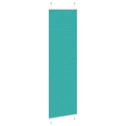 vidaXL Plissee Petrolgrün 55x200 cm Stoffbreite 54,4 cm Polyester
