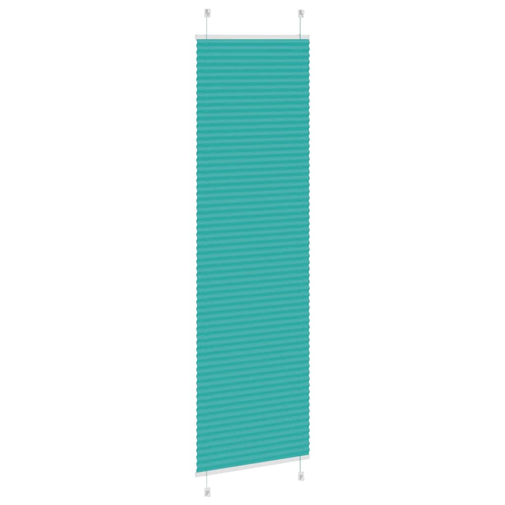 vidaXL Plissee Petrolgrün 55x200 cm Stoffbreite 54,4 cm Polyester