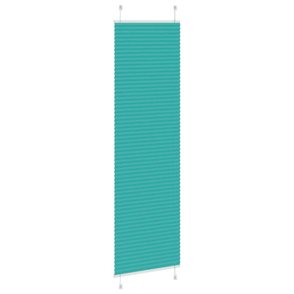 vidaXL Plissee Petrolgrün 55x200 cm Stoffbreite 54,4 cm Polyester