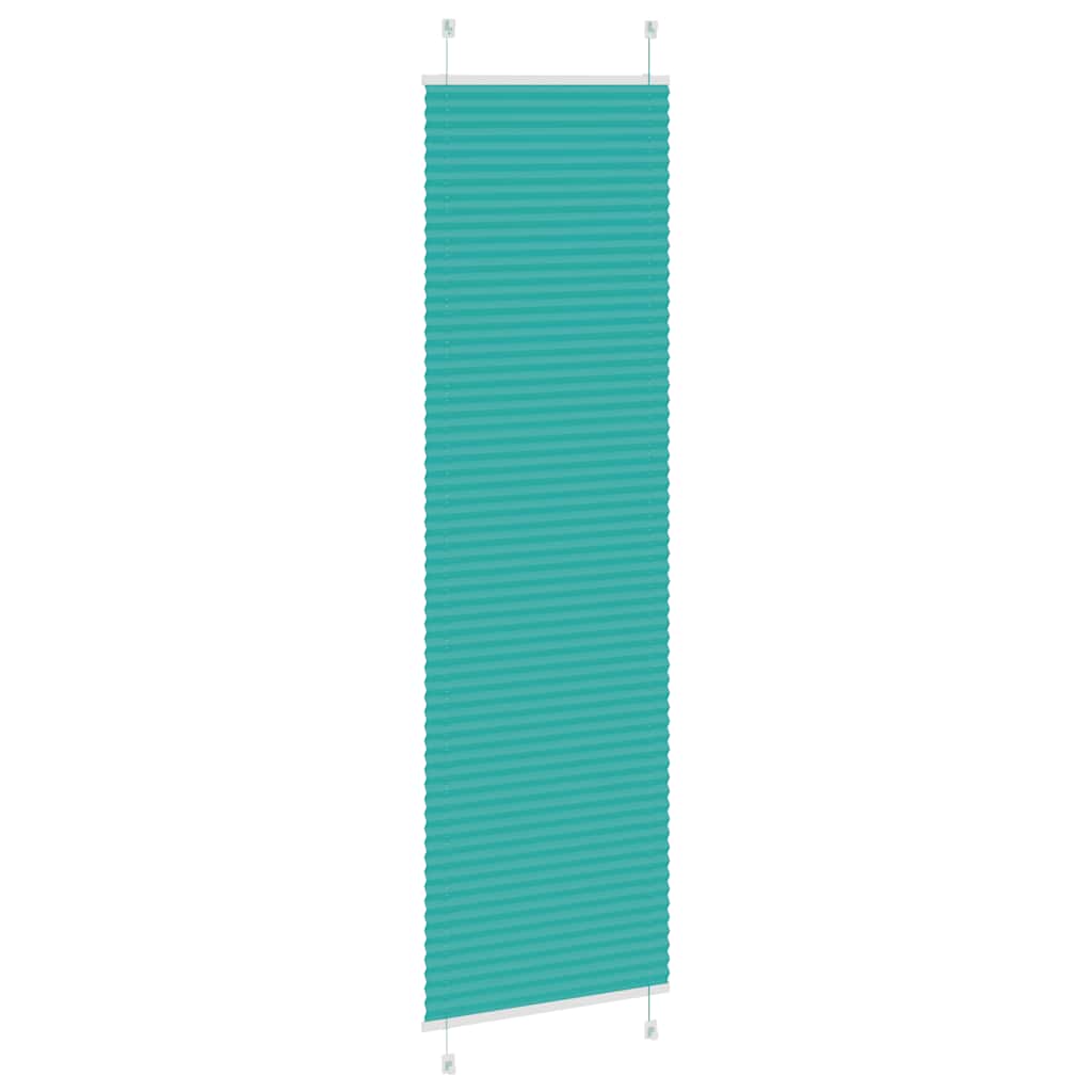 vidaXL Plissee Petrolgrün 60x200 cm Stoffbreite 59,4 cm Polyester