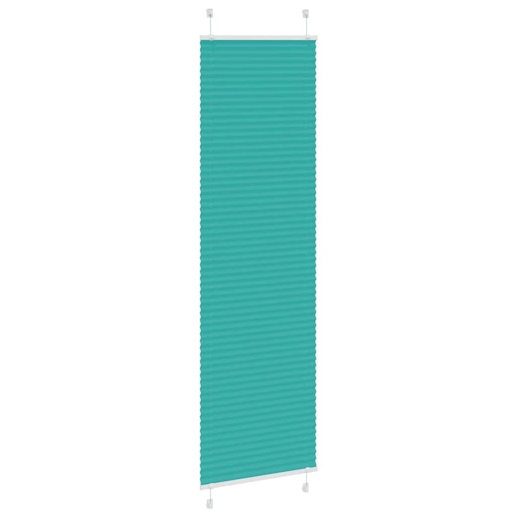 vidaXL Plissee Petrolgrün 65x200 cm Stoffbreite 64,4 cm Polyester