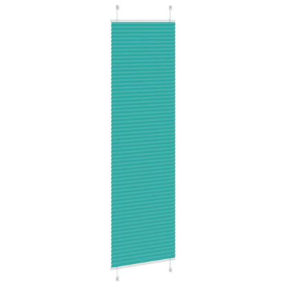 vidaXL Plissee Petrolgrün 65x200 cm Stoffbreite 64,4 cm Polyester