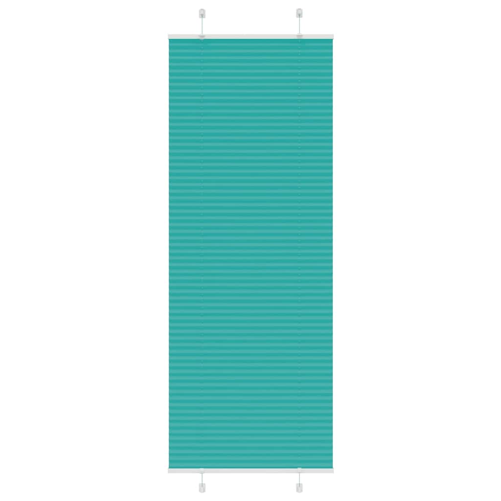 vidaXL Plissee Petrolgrün 70x200 cm Stoffbreite 69,4 cm Polyester