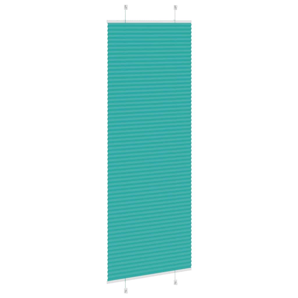 vidaXL Plissee Petrolgrün 70x200 cm Stoffbreite 69,4 cm Polyester