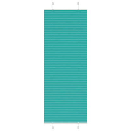 vidaXL Plissee Petrolgrün 75x200 cm Stoffbreite 74,4 cm Polyester