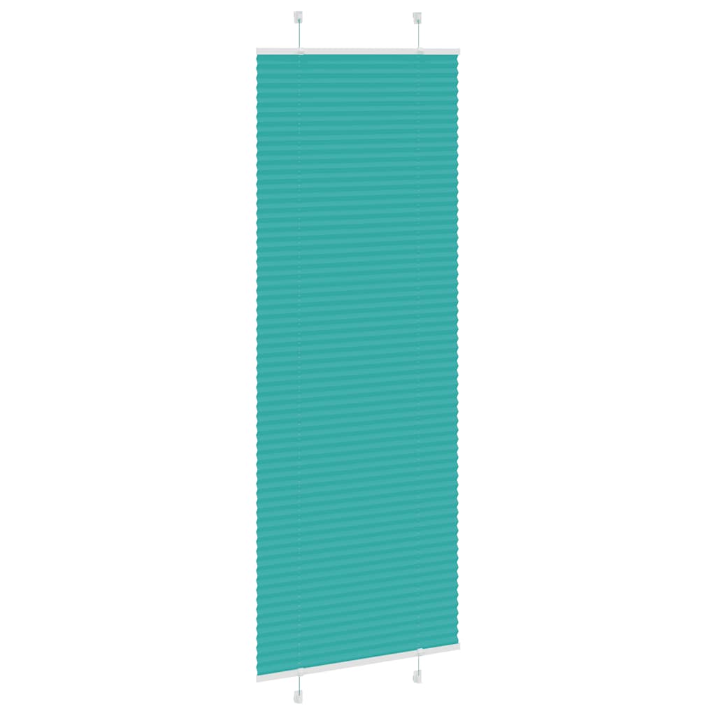 vidaXL Plissee Petrolgrün 75x200 cm Stoffbreite 74,4 cm Polyester