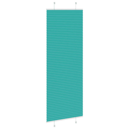 vidaXL Plissee Petrolgrün 75x200 cm Stoffbreite 74,4 cm Polyester