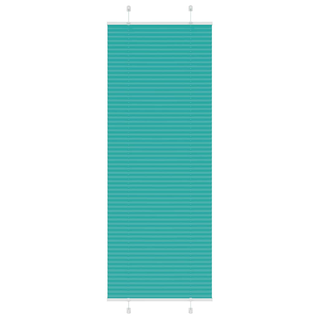 vidaXL Plissee Petrolgrün 80x200 cm Stoffbreite 79,4 cm Polyester