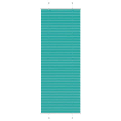 vidaXL Plissee Petrolgrün 80x200 cm Stoffbreite 79,4 cm Polyester