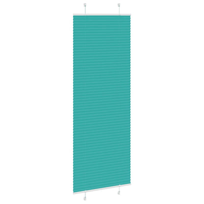vidaXL Plissee Petrolgrün 80x200 cm Stoffbreite 79,4 cm Polyester