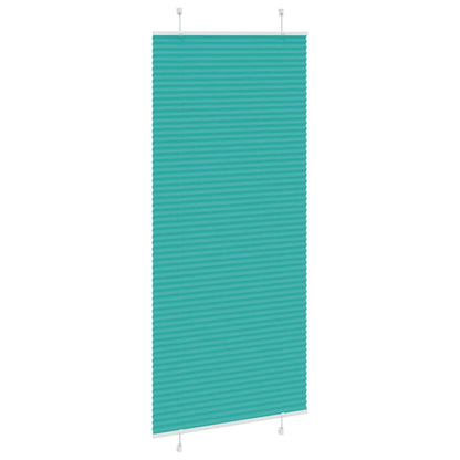 vidaXL Plissee Petrolgrün 85x200 cm Stoffbreite 84,4 cm Polyester