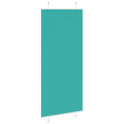 vidaXL Plissee Petrolgrün 90x200 cm Stoffbreite 89,4 cm Polyester