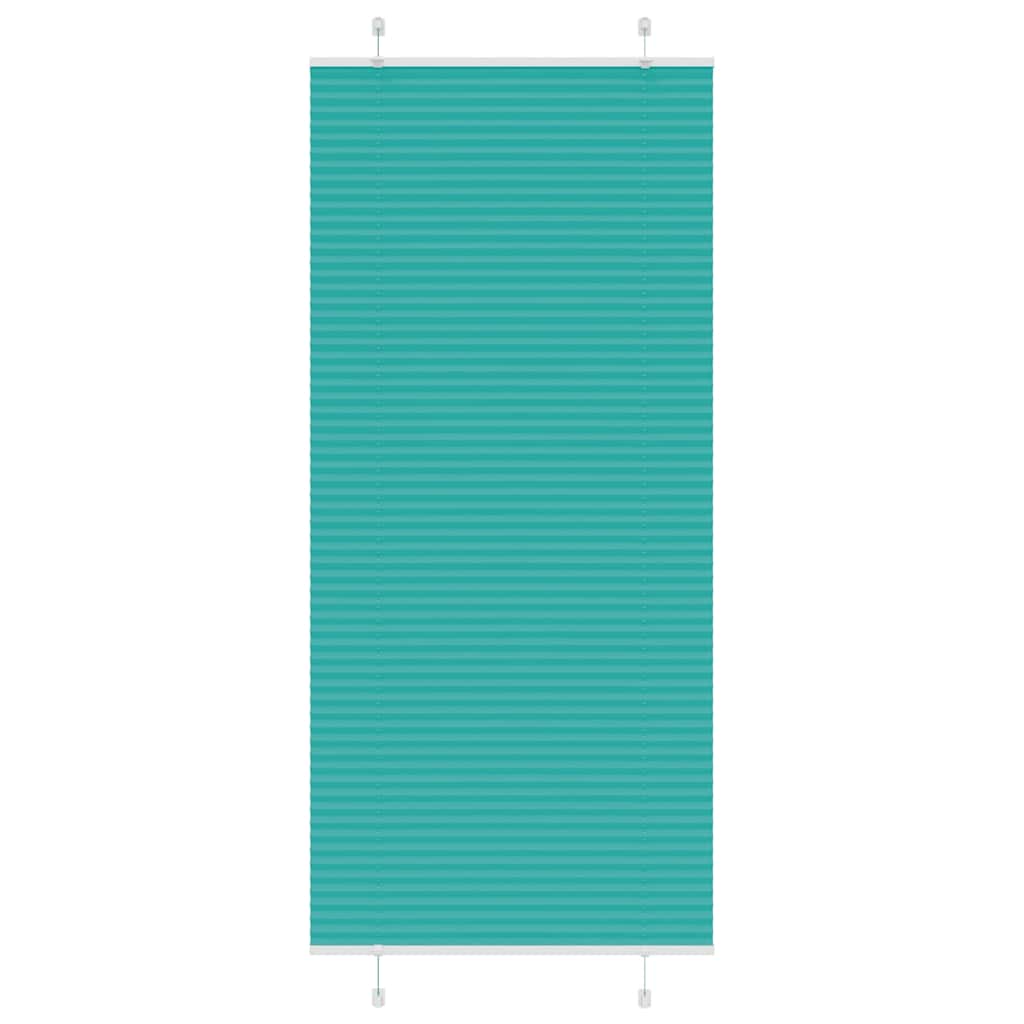 vidaXL Plissee Petrolgrün 100x200 cm Stoffbreite 99,4 cm Polyester