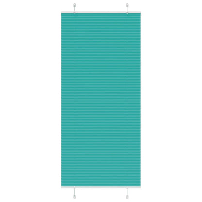 vidaXL Plissee Petrolgrün 100x200 cm Stoffbreite 99,4 cm Polyester