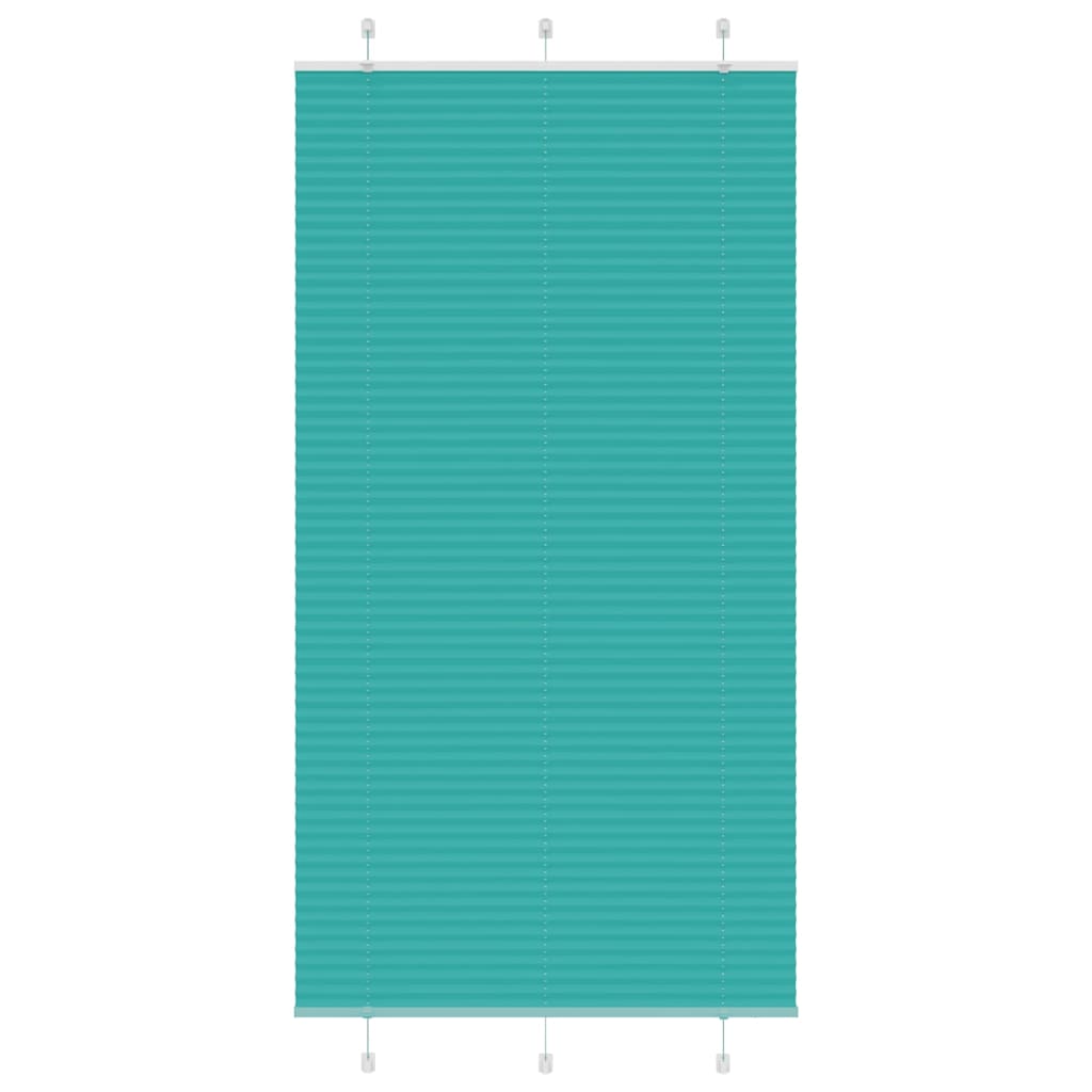 vidaXL Plissee Petrolgrün 105x200 cm Stoffbreite 104,4 cm Polyester