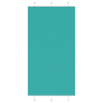 vidaXL Plissee Petrolgrün 105x200 cm Stoffbreite 104,4 cm Polyester