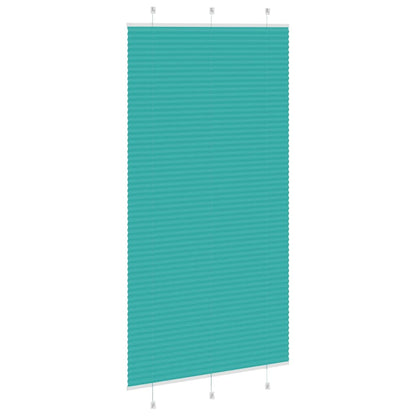 vidaXL Plissee Petrolgrün 105x200 cm Stoffbreite 104,4 cm Polyester