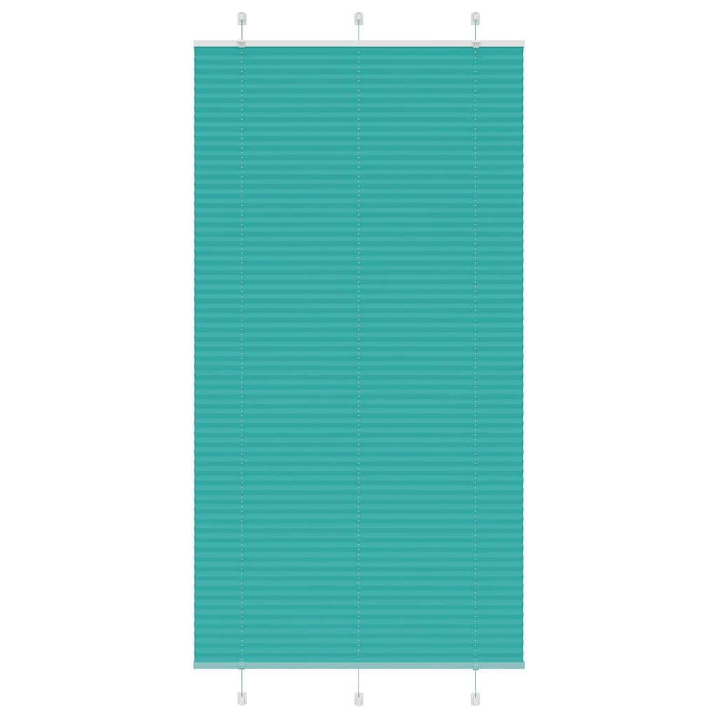 vidaXL Plissee Petrolgrün 110x200 cm Stoffbreite 109,4 cm Polyester