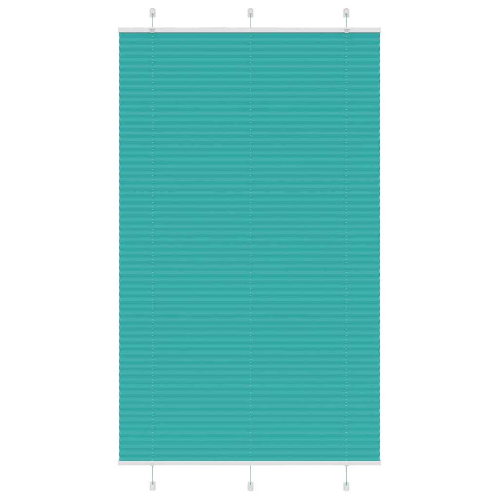 vidaXL Plissee Petrolgrün 115x200 cm Stoffbreite 114,4 cm Polyester