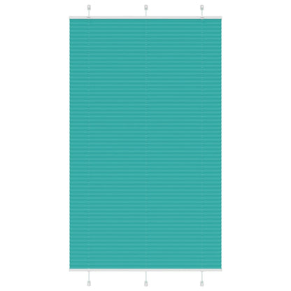 vidaXL Plissee Petrolgrün 115x200 cm Stoffbreite 114,4 cm Polyester