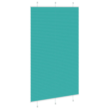 vidaXL Plissee Petrolgrün 115x200 cm Stoffbreite 114,4 cm Polyester