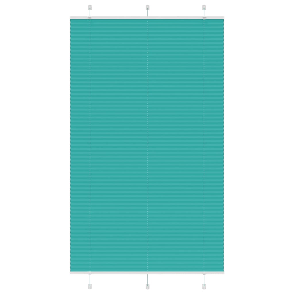vidaXL Plissee Petrolgrün 120x200 cm Stoffbreite 119,4 cm Polyester