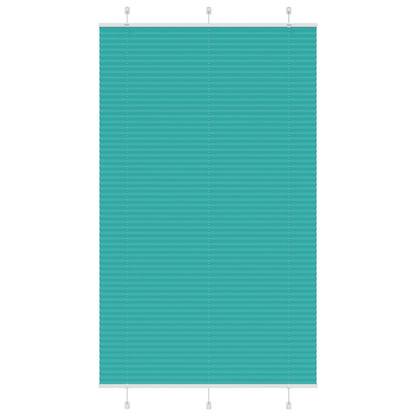 vidaXL Plissee Petrolgrün 120x200 cm Stoffbreite 119,4 cm Polyester