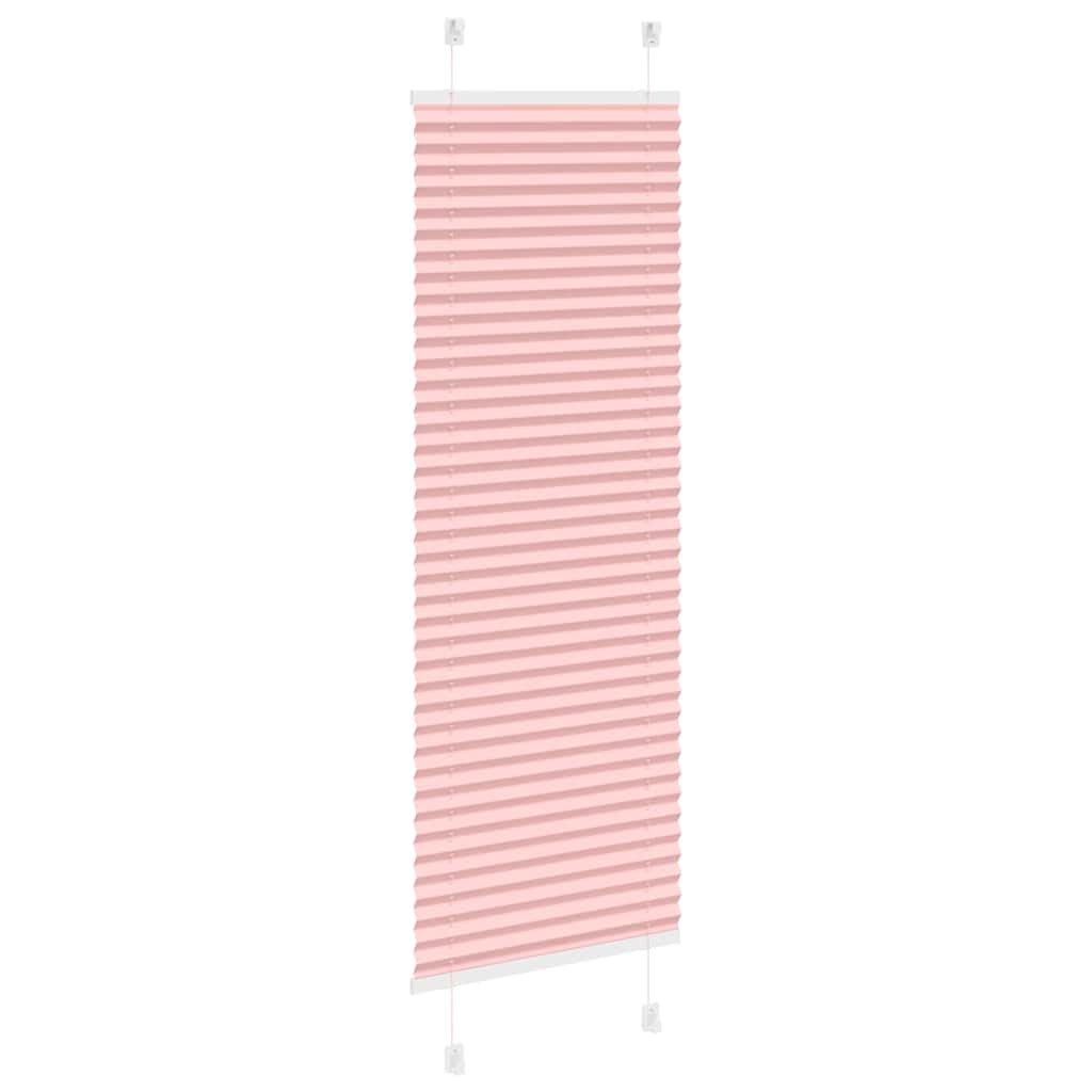 vidaXL Plissee Rosa 45x100 cm Stoffbreite 44,4 cm Polyester