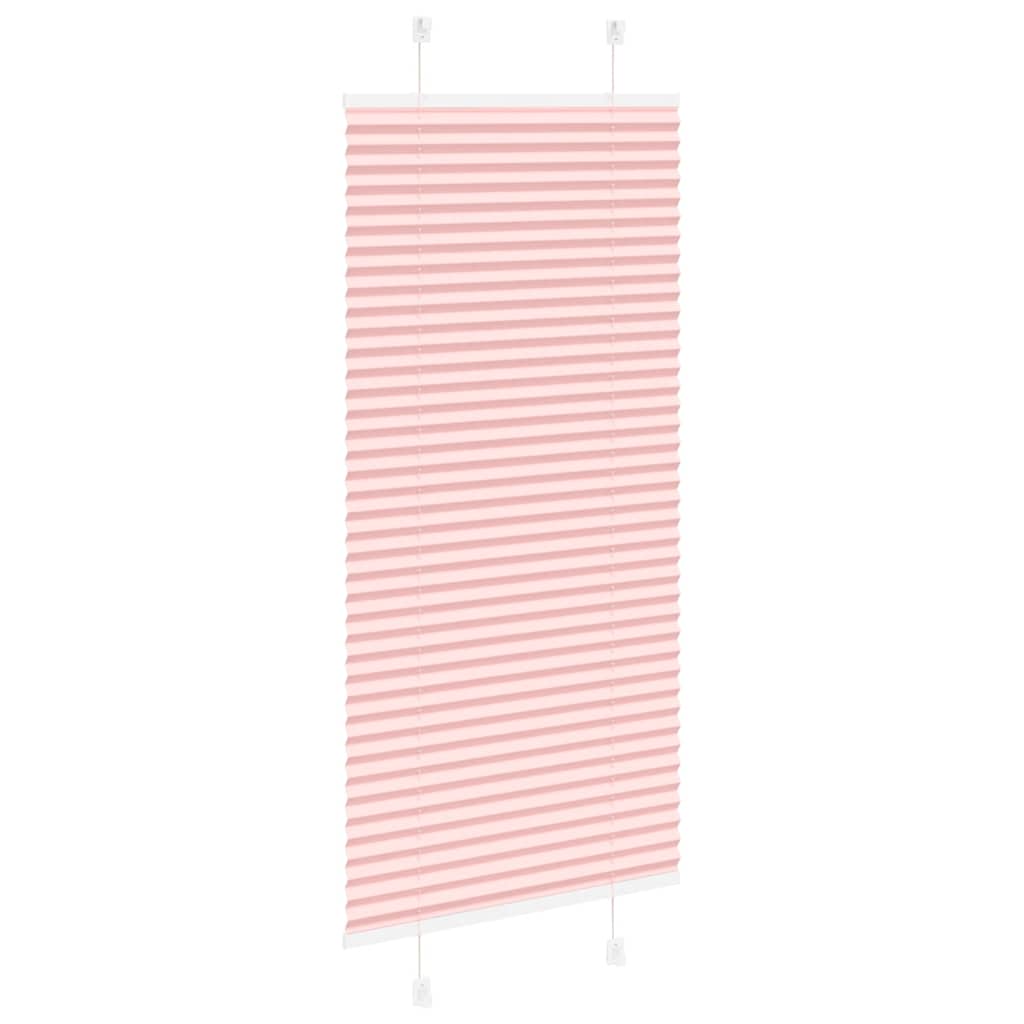 vidaXL Plissee Rosa 60x100 cm Stoffbreite 59,4 cm Polyester