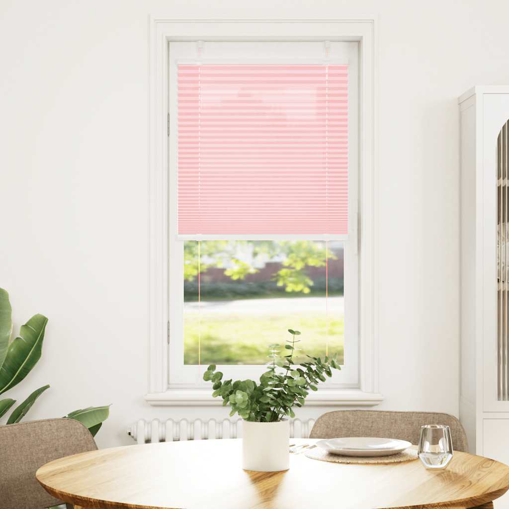 vidaXL Plissee Rosa 65x100 cm Stoffbreite 64,4 cm Polyester