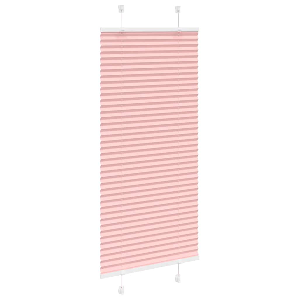 vidaXL Plissee Rosa 65x100 cm Stoffbreite 64,4 cm Polyester