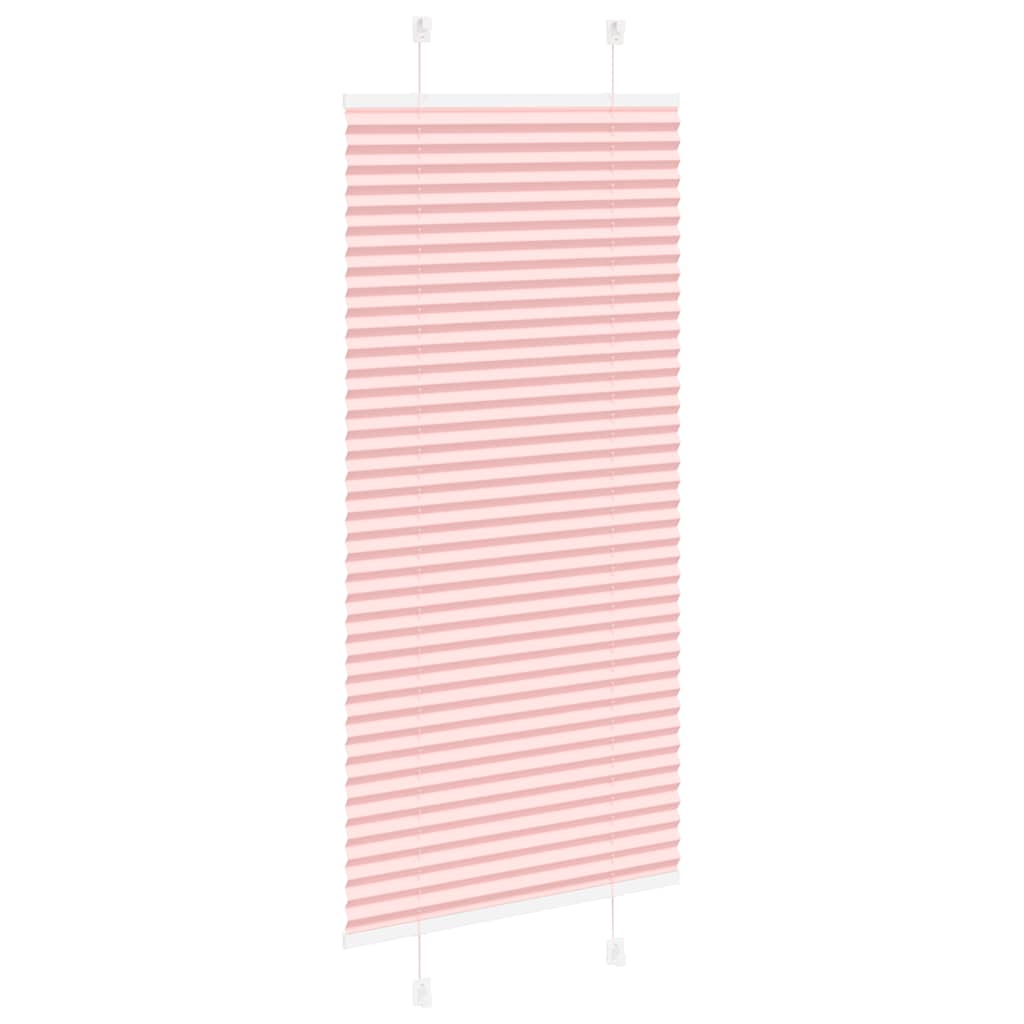 vidaXL Plissee Rosa 65x100 cm Stoffbreite 64,4 cm Polyester