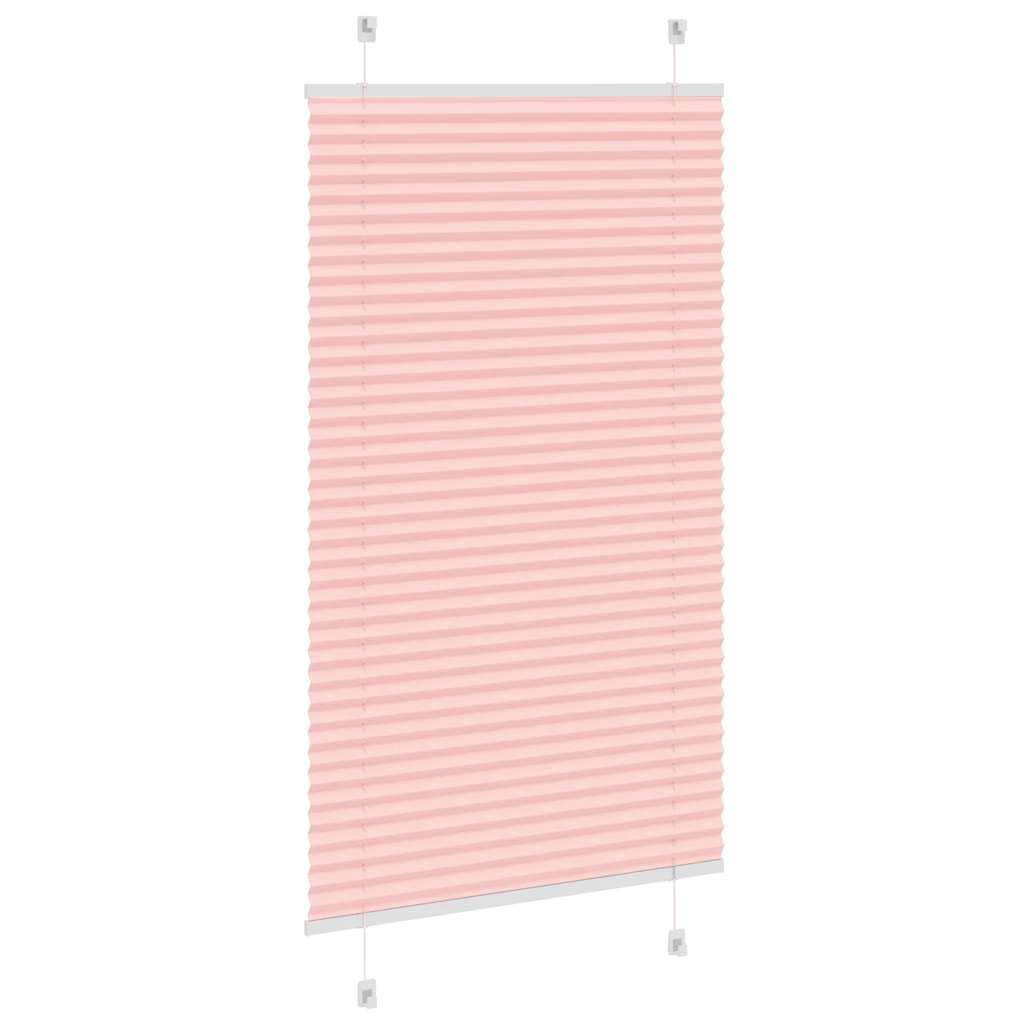 vidaXL Plissee Rosa 70x100 cm Stoffbreite 69,4 cm Polyester