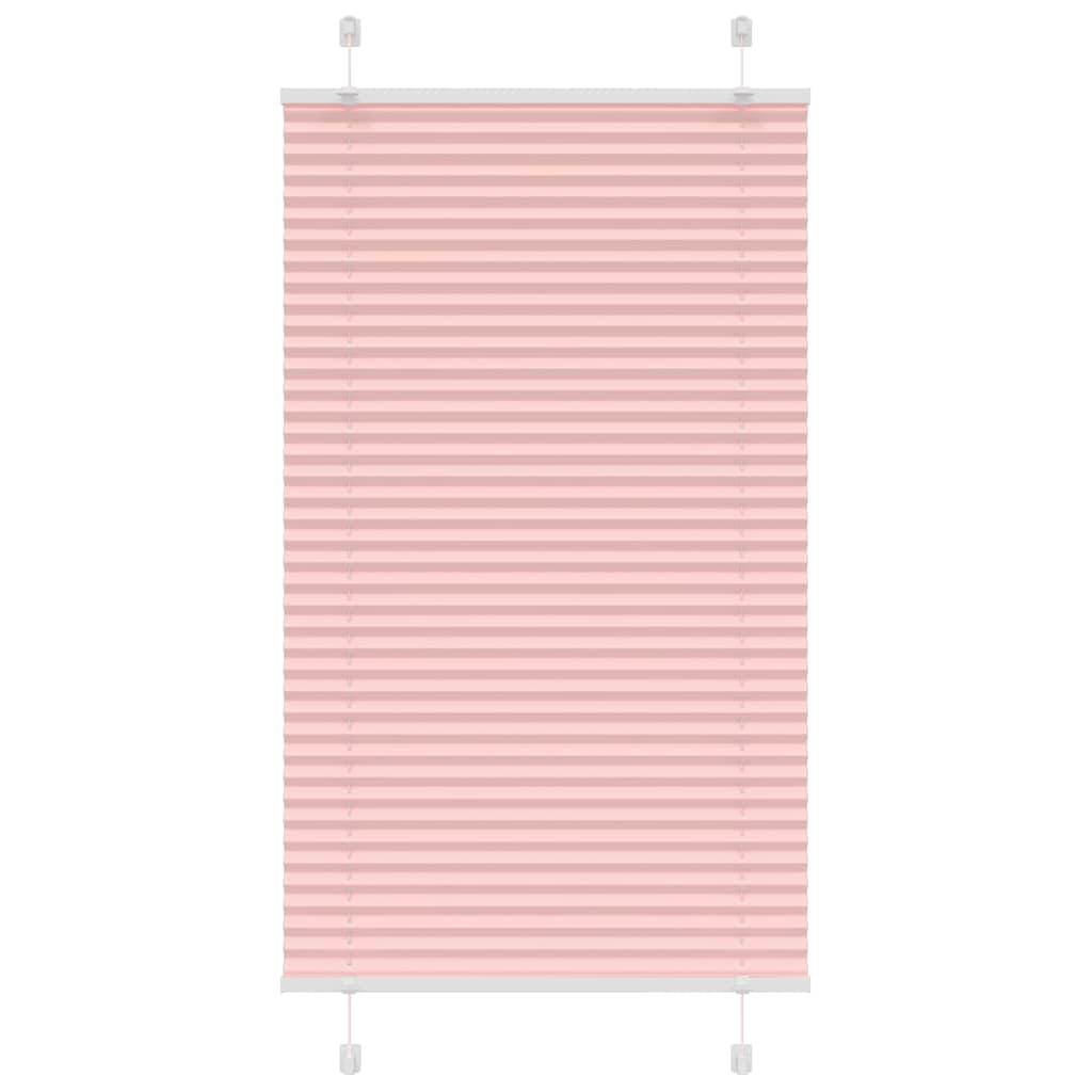 vidaXL Plissee Rosa 75x100 cm Stoffbreite 74,4 cm Polyester