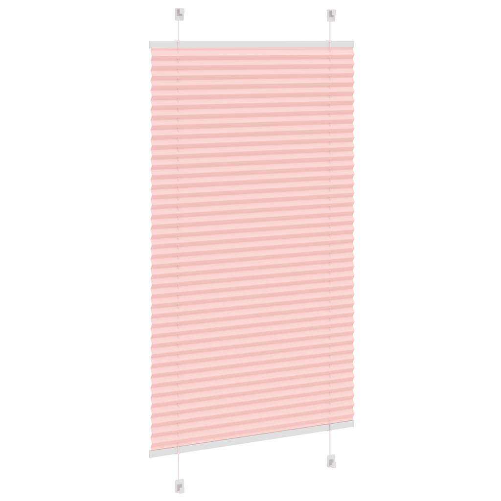 vidaXL Plissee Rosa 75x100 cm Stoffbreite 74,4 cm Polyester