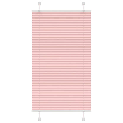 vidaXL Plissee Rosa 80x100 cm Stoffbreite 79,4 cm Polyester
